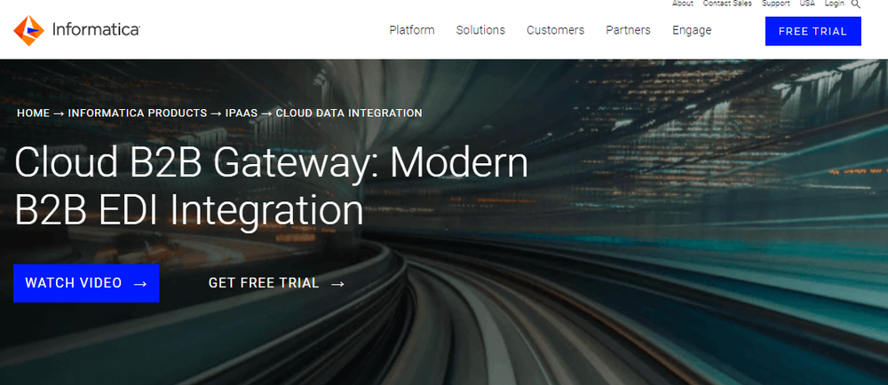 Informatica Cloud B2B Gateway Screenshot 1
