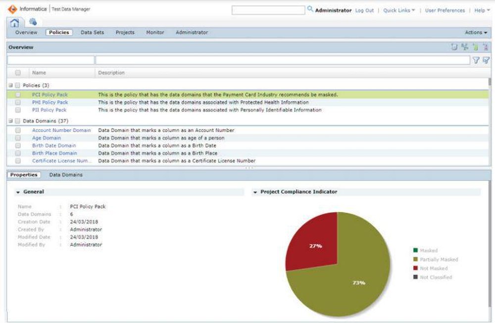 Informatica Persistent Data Masking Screenshot 1