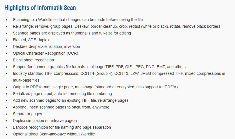 Informatik Scan Screenshot 1