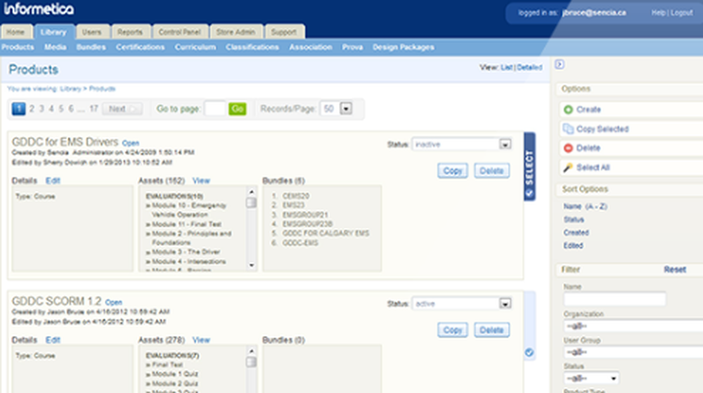 Informetica LCMS Screenshot 1