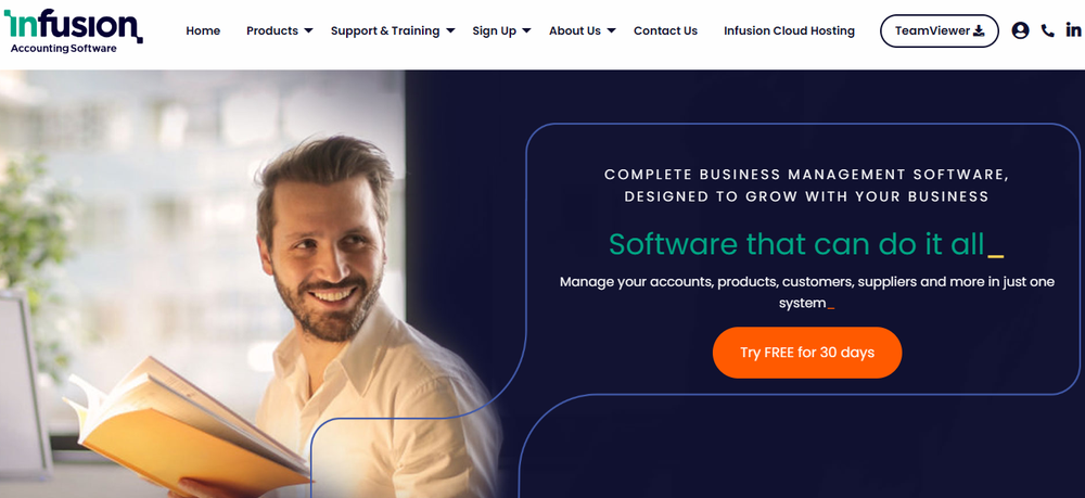 Infusion Accounting Software Screenshot 1