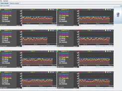 The client showing (random) data from the Pileup Simulator