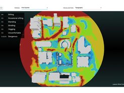 3D viewer for Pedestrian Wind Comfort Analysis 