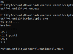 User terminal session maintained after setup