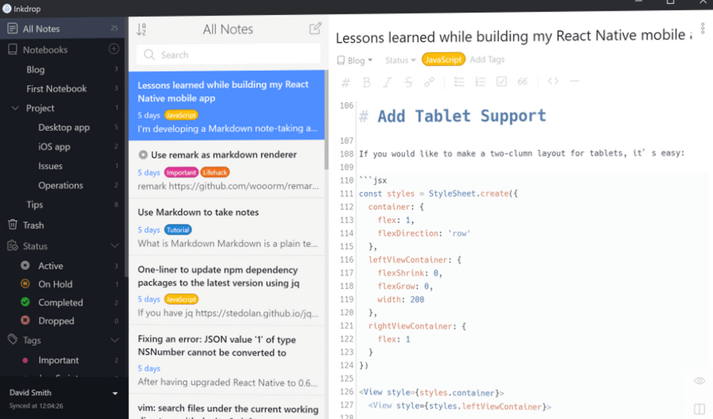 Inkdrop Screenshot 1