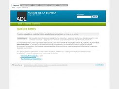 Corporate page example