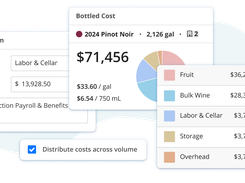 See true inventory count, accurate COGS for each SKU, and clear cost traceability from vineyard to bottle in real-time.