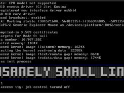 Insanely small linux Screenshot 1