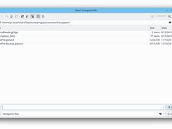 Loading a savegame file.