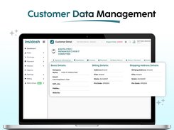 A CRM-style interface for managing customer information, including contact details, purchase history, and interactions.