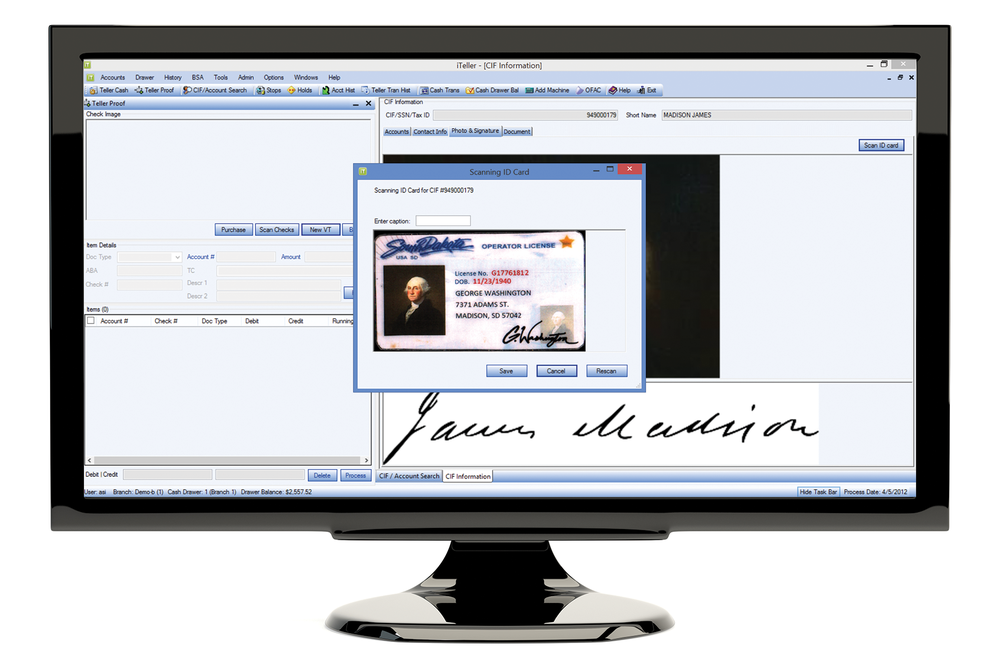 Insite Banking System Screenshot 1