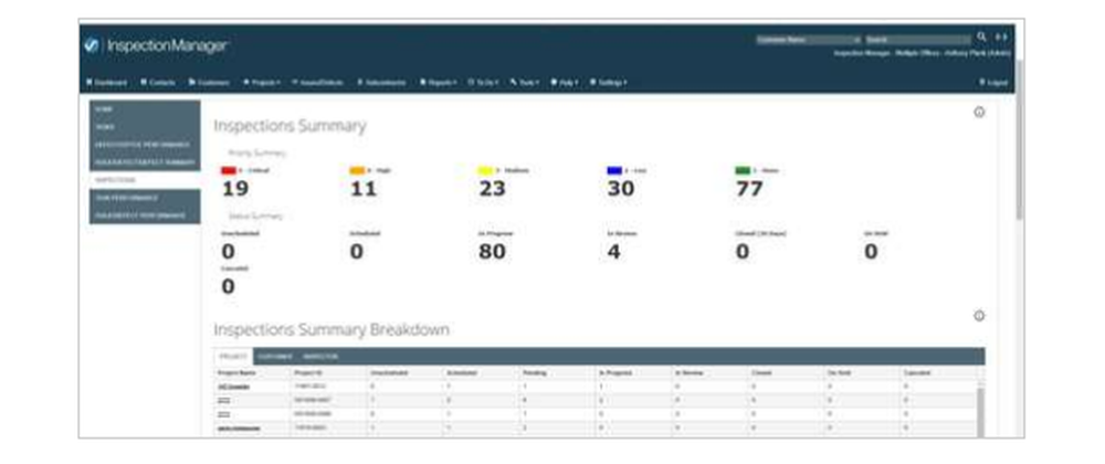 Inspection Manager Screenshot 1