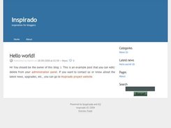 Front page of a Inspirado blog