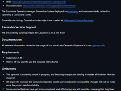 instaclustr/cassandra-operator Screenshot 1
