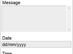 Schedule Message Winodw