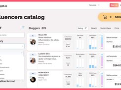 Influencers catalog