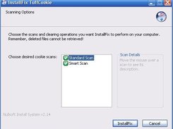 TuffCookie: scan selection screen (XP Media Center)