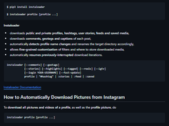 Instaloader Screenshot 1