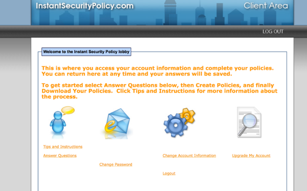 Instant Security Policy Screenshot 1
