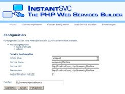 Screenshot of the Administration Front-End