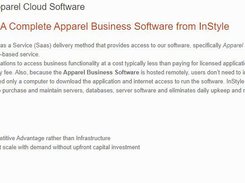 InStyle Apparel Software Screenshot 2