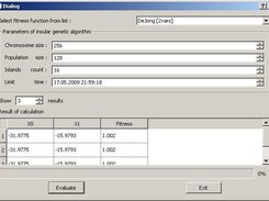 Windows GUI example application of InsularGenetica