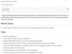 Interactive FFMPEG Command Generator Screenshot 1
