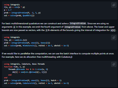 Integrals.jl Screenshot 1