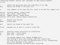 Format Converter - Intel HEX, Elf32, BIN Screenshot 2