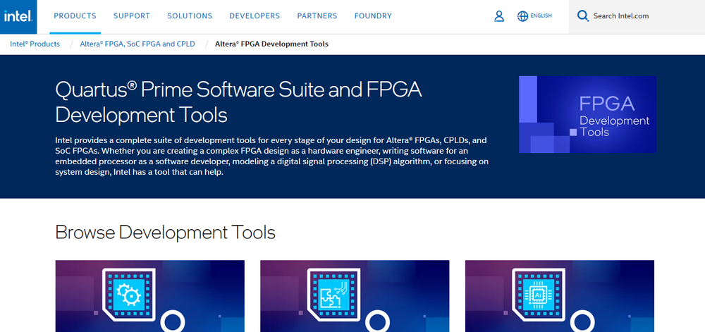 Intel Quartus Prime Design Screenshot 1