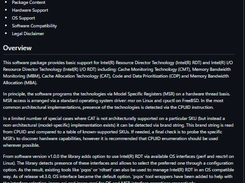 Intel(R) RDT Software Package Screenshot 1