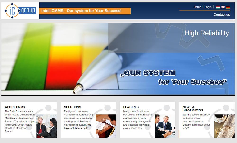 intelliCMMS Screenshot 1