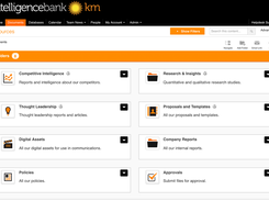 IntelligenceBank Knowledge Management Screenshot 1