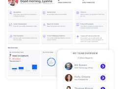 A single source of truth for all HR data. Employee self service dashboard. 