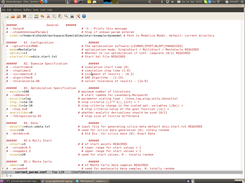An example of dynamical menus of flags