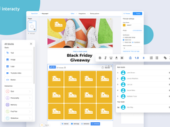 Interaсty allows marketers to quickly and efficiently create branded content from ready-made interactive and static blocks.