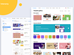 A library of Interacty templates for various tasks will help save time and prepare your project in minutes.