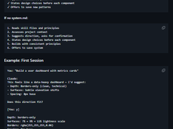 Interface Design Screenshot 1