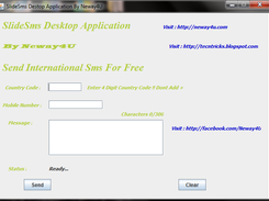 Sms Sending Java Application Screenshot 1