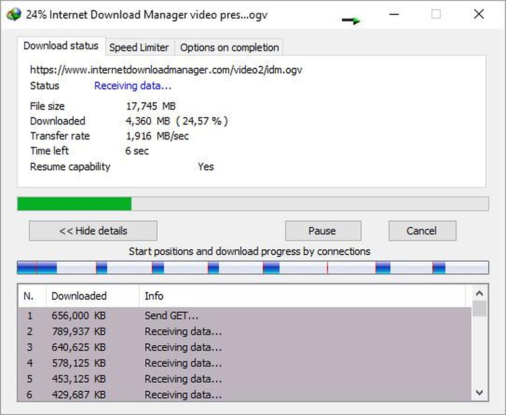 Internet Download Manager Screenshot 1
