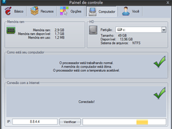Painel de controle