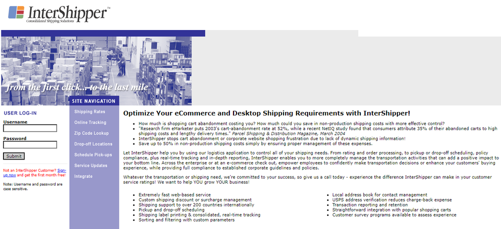 InterShipper Screenshot 1