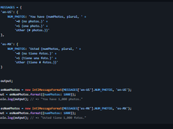 Intl MessageFormat Screenshot 1