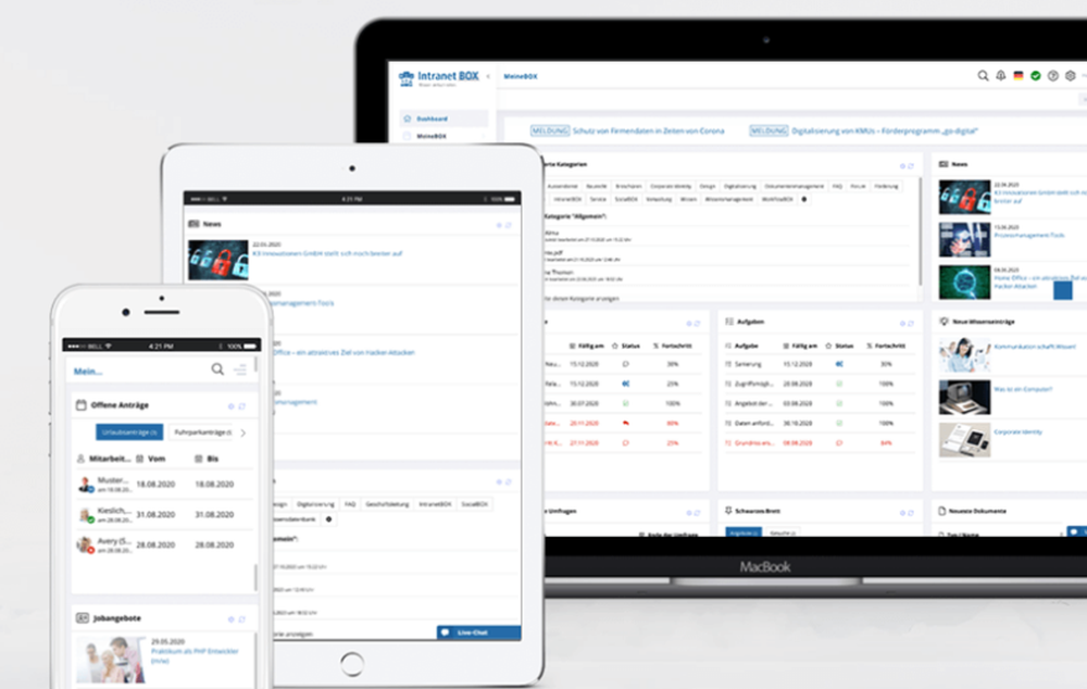 IntranetBOX Screenshot 1