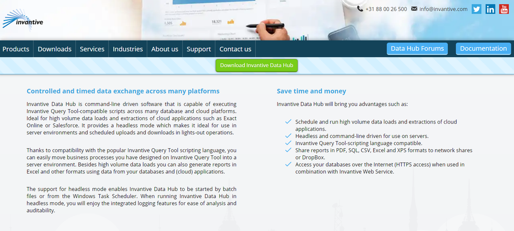 Invantive Data Hub Screenshot 1