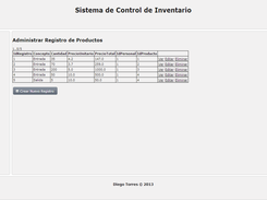 Sistema de Inventarios Screenshot 1