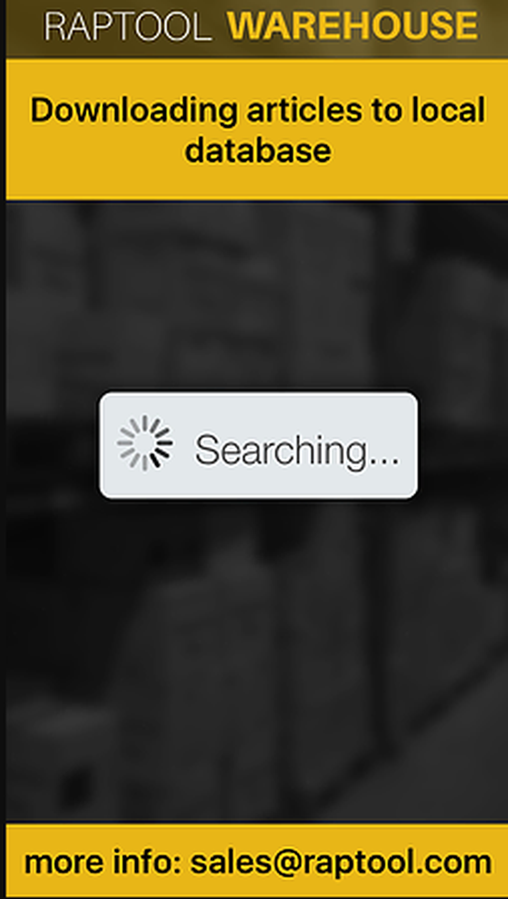 Raptool Inventory Management Screenshot 1