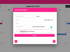 Calendar and Appointment System