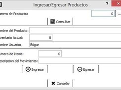 Ingreso/Egreso de Items