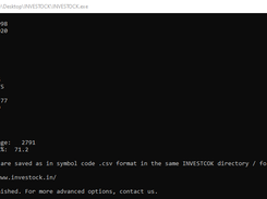 INVESTOCK - Analyzed output data